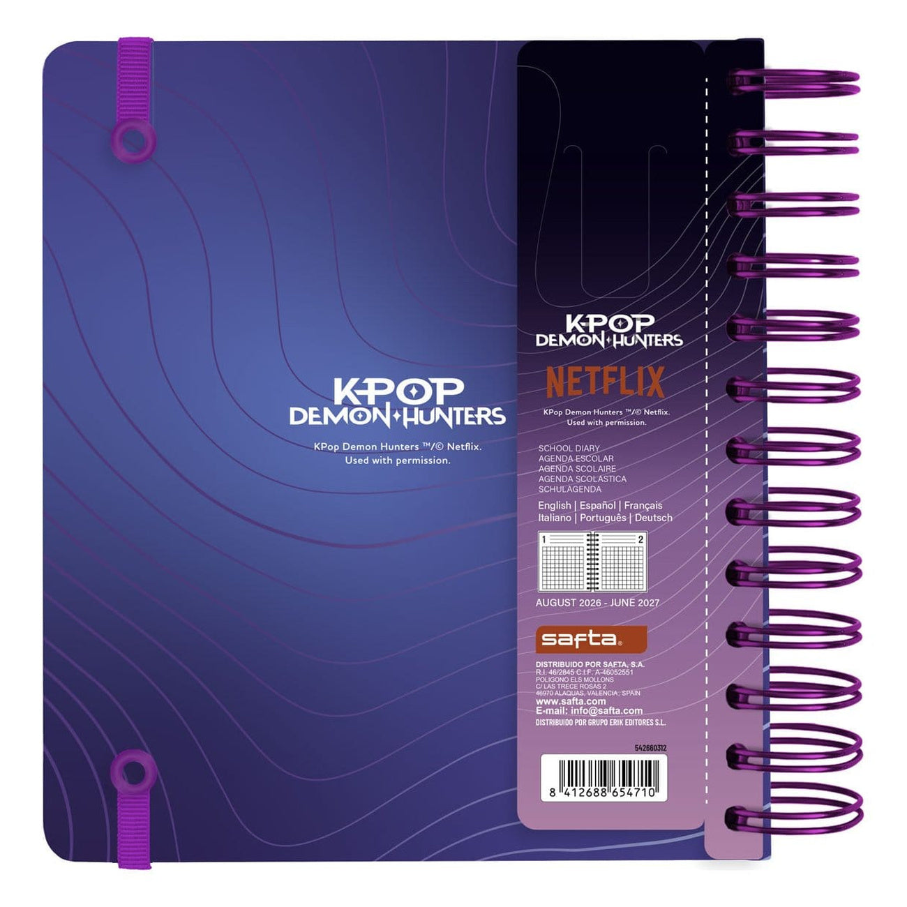Product image KPop Demon Hunters 2026/2027 A5 Daily Planner