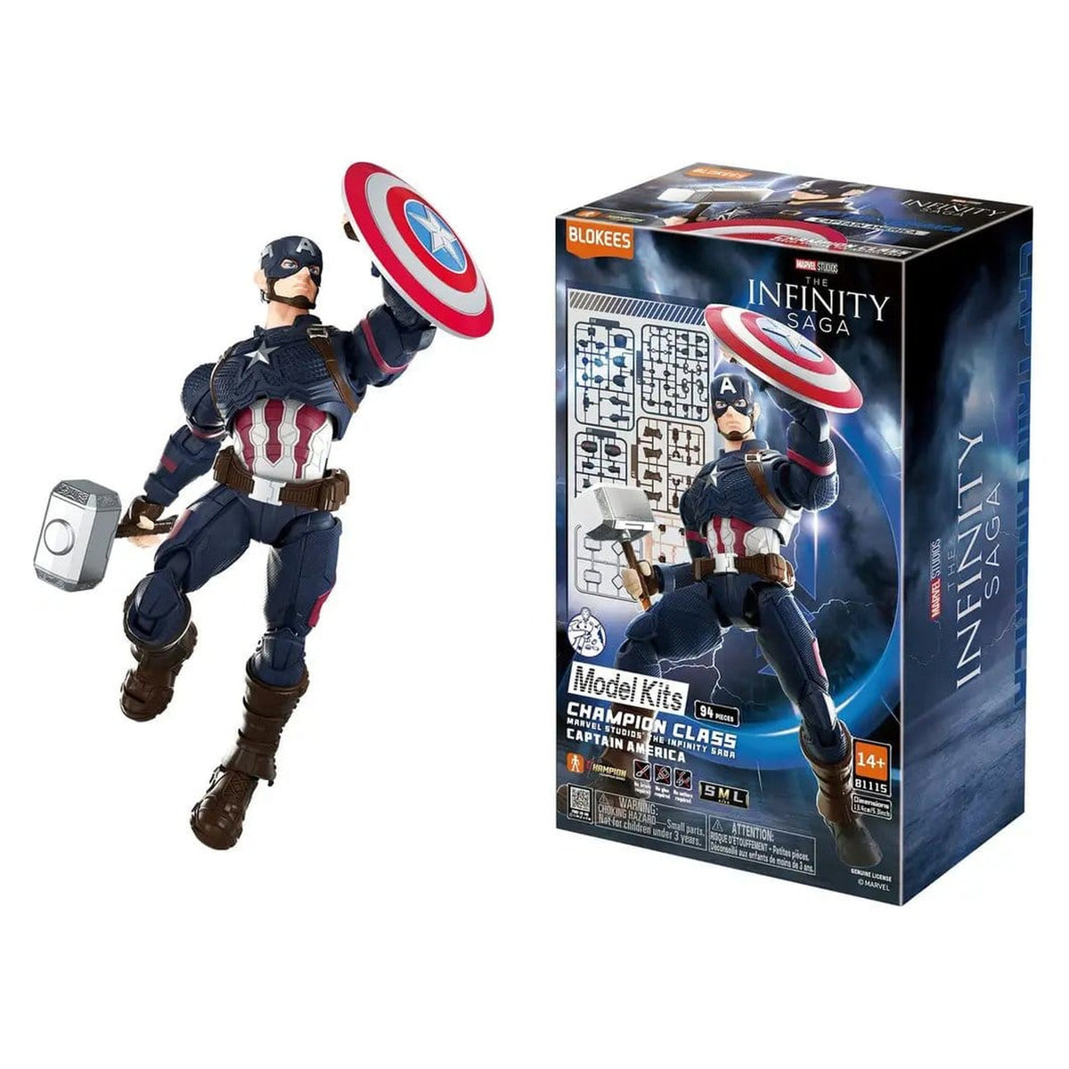 Produktbild Marvel Blokees Bausatz Captain America