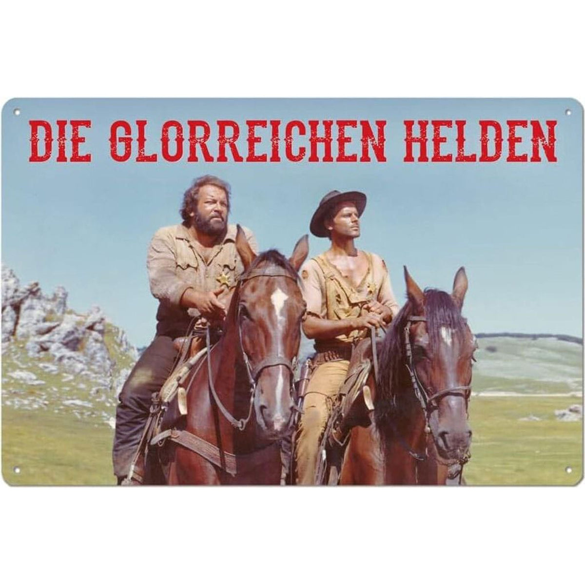 Produktbild Bud Spencer & Terence Hill Blechschild Die glorreichen