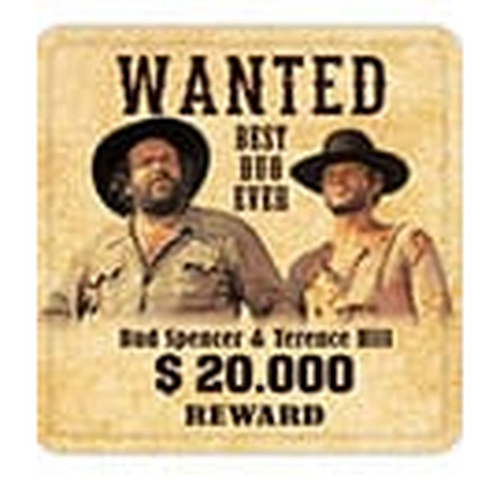 Product image Bud Spencer & Terence Hill Wanted Metal Beer Coasters - Set of 10