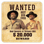 Product image Bud Spencer & Terence Hill Wanted Metal Beer Coasters - Set of 10