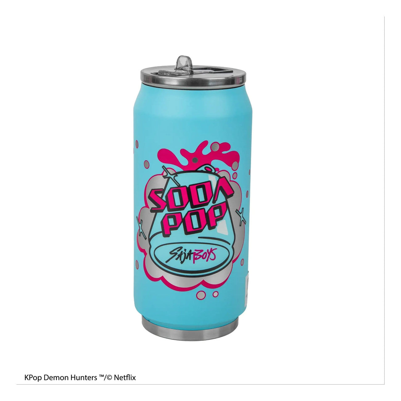 Produktbild KPop Demon Hunters Thermobecher mit Strohhalm Soda Pop Can