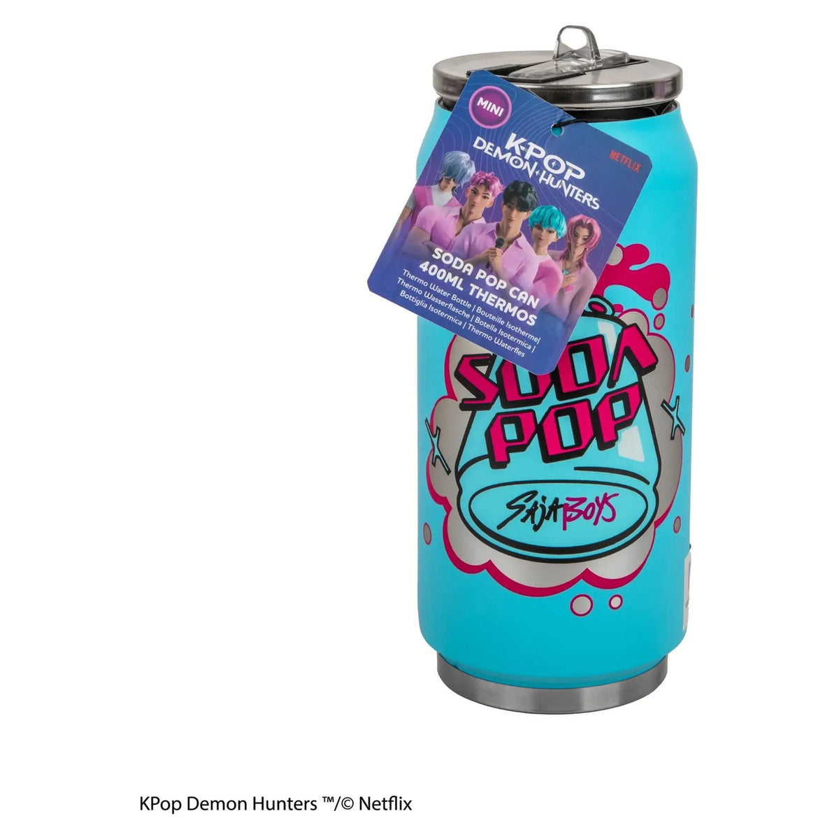 Produktbild KPop Demon Hunters Thermobecher mit Strohhalm Soda Pop Can