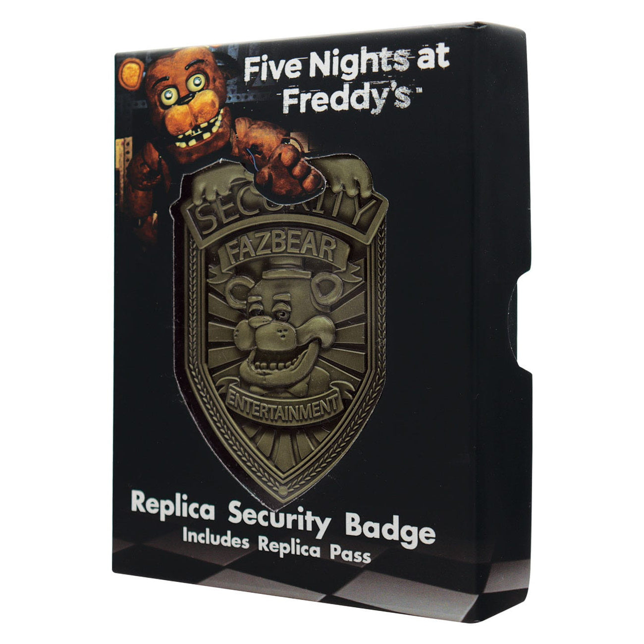 Produktbild Five Nights at Freddys Replik Security Badge Antique Brass