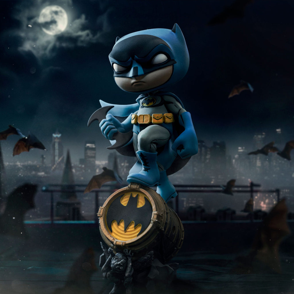 Produktbild Batman Mini Co. PVC Figur Batman on Bat-Signal (Blue