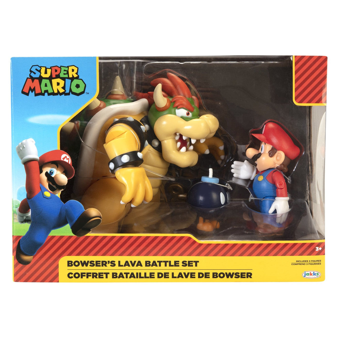 Produktbild World of Nintendo Actionfiguren 3er-Pack Mario vs. Bowser