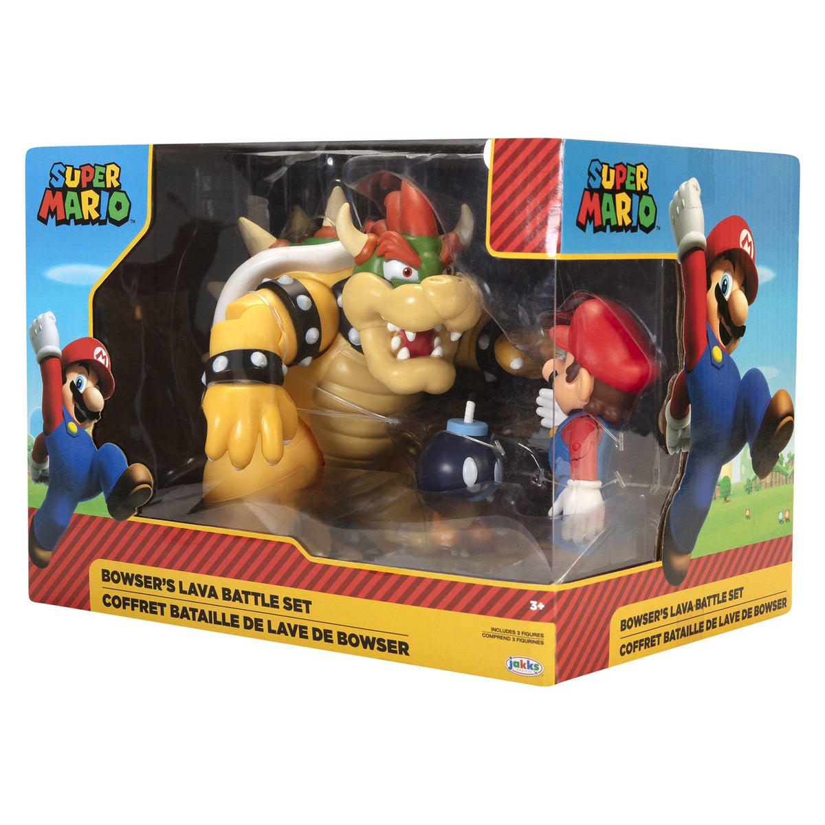 Produktbild World of Nintendo Actionfiguren 3er-Pack Mario vs. Bowser