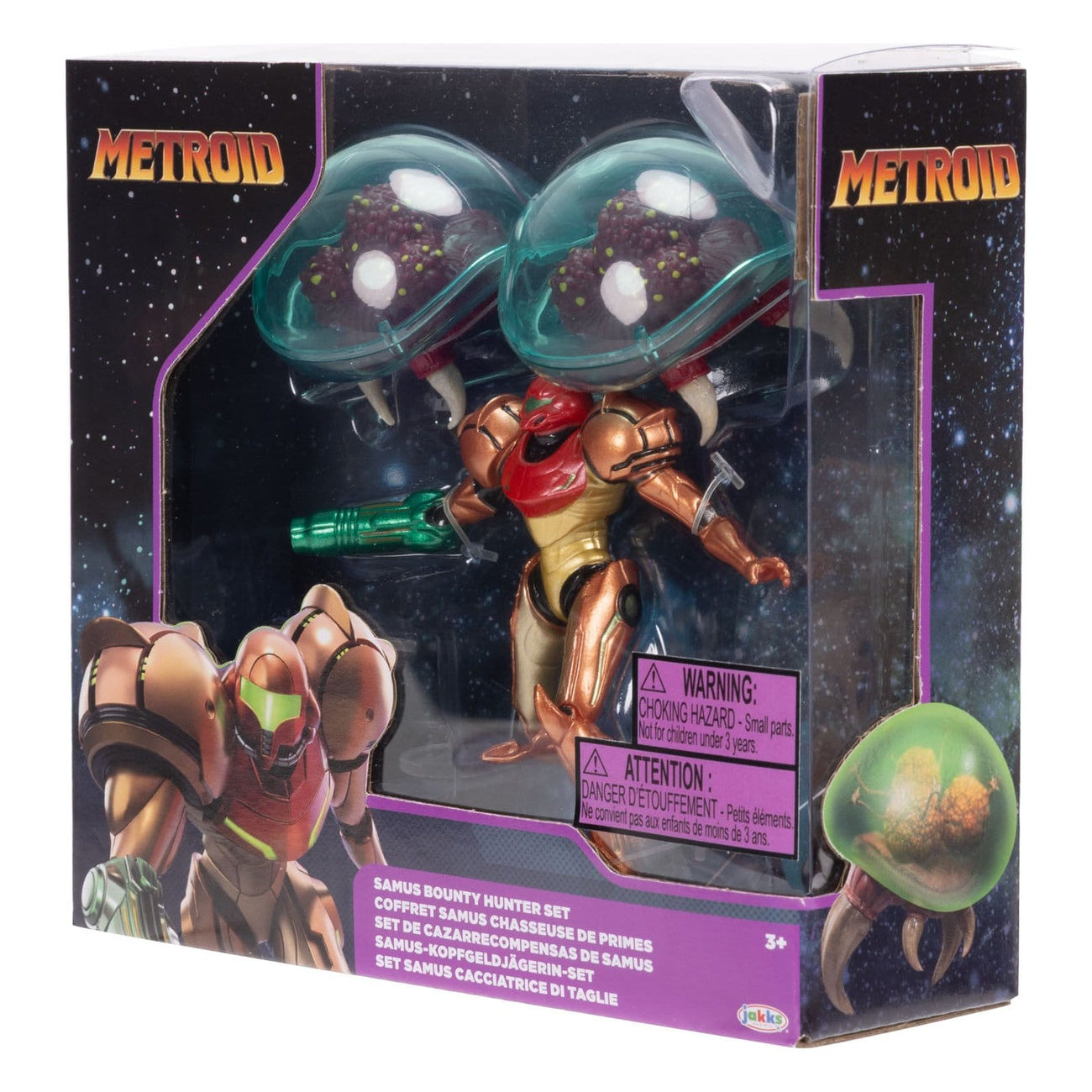 Produktbild World of Nintendo Metroid Minifiguren 3er-Pack Samus Bounty