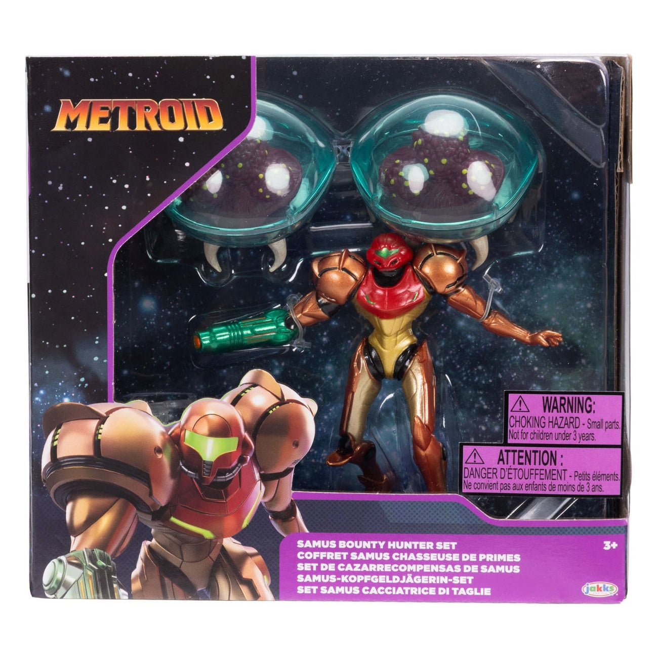 Product image World of Nintendo Metroid Mini Figure 3-Pack Samus Bounty