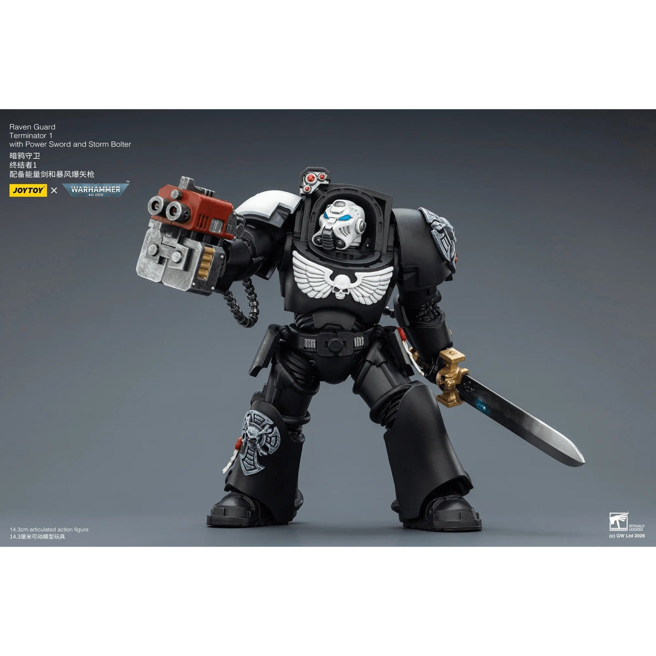 Produktbild Warhammer 40,000 Actionfigur Raven Guard Terminator 1 with