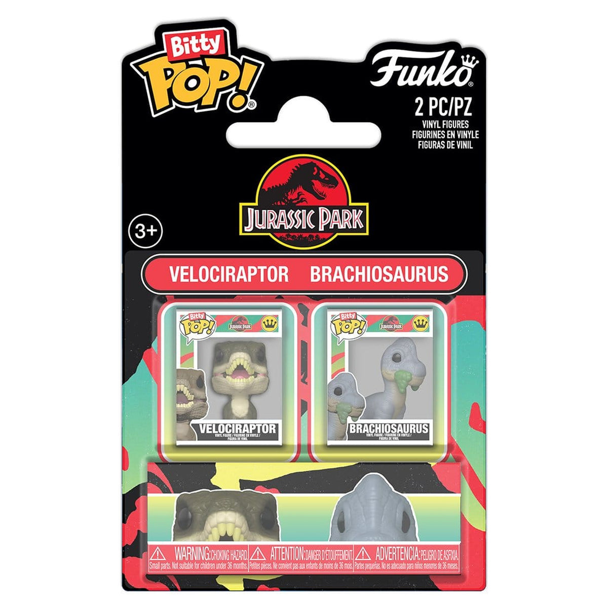 Produktbild Jurassic Park Bitty POP! Vinyl Figuren 2er-Pack