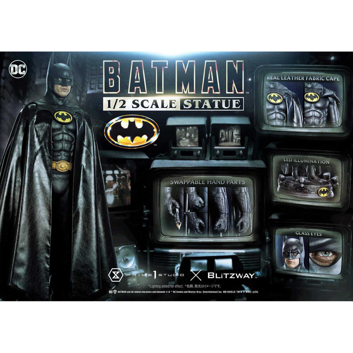 Produktbild DC Comics Statue 1/2 Batman 1989 106 cm