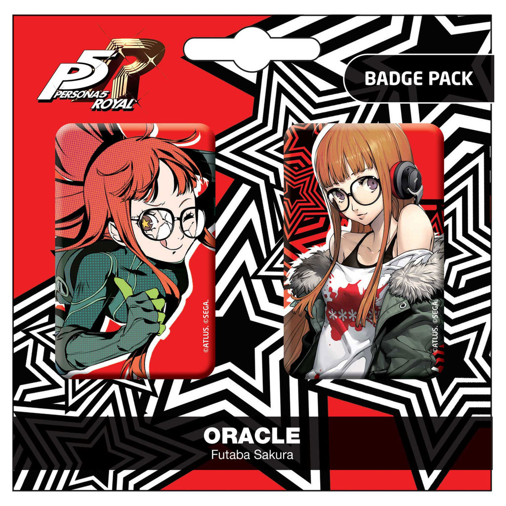 Persona 5 Royal Ansteck-Buttons Doppelpack Oracle / Futaba