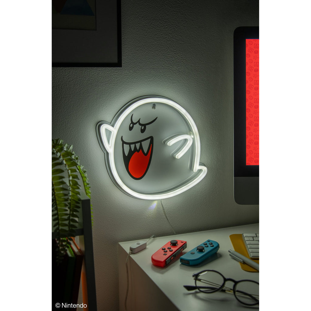 Super Mario LED Neon Wandleuchte Boo 23 x 23 cm
