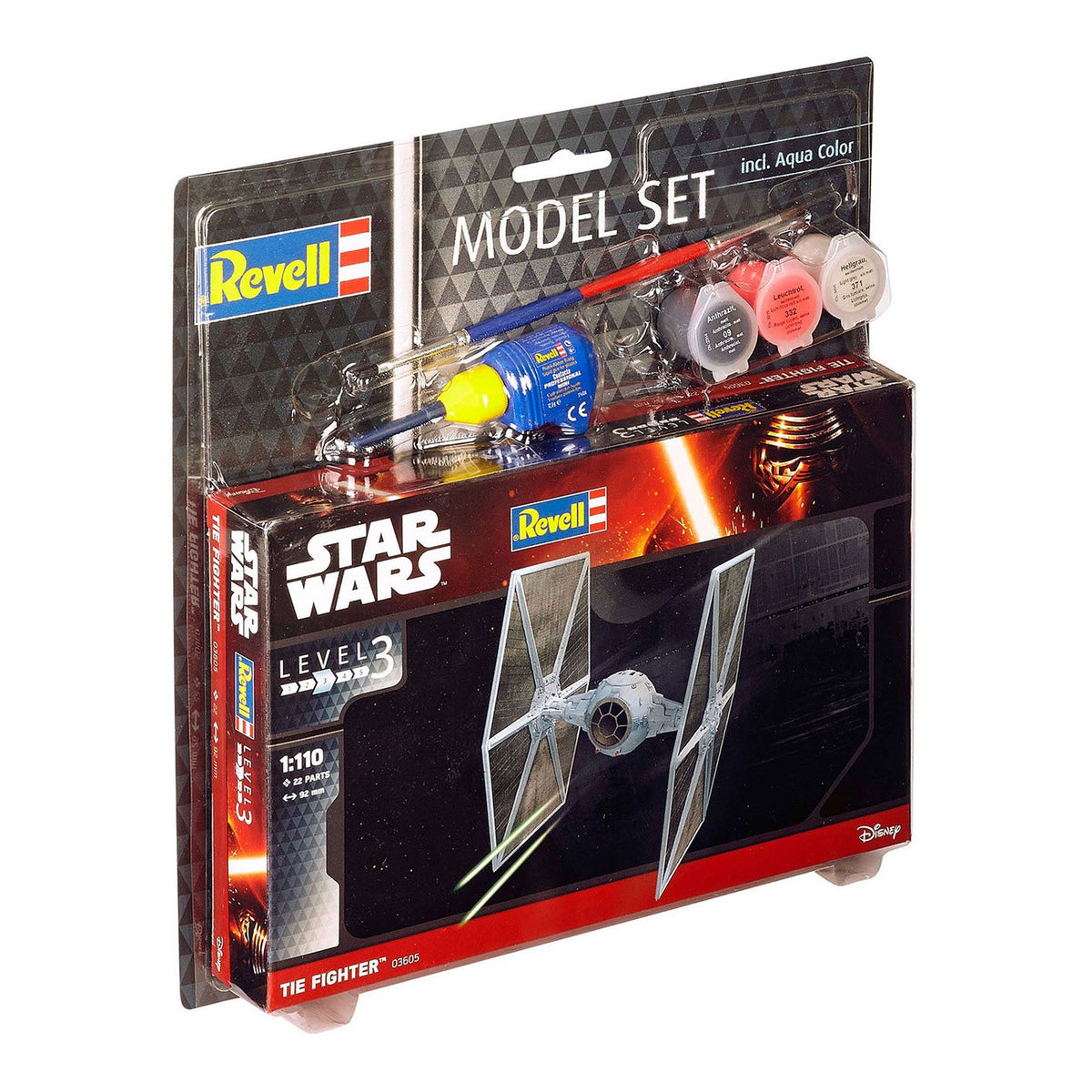 Produktbild Star Wars Modellbausatz 1/110 Model Set TIE Fighter 9 cm