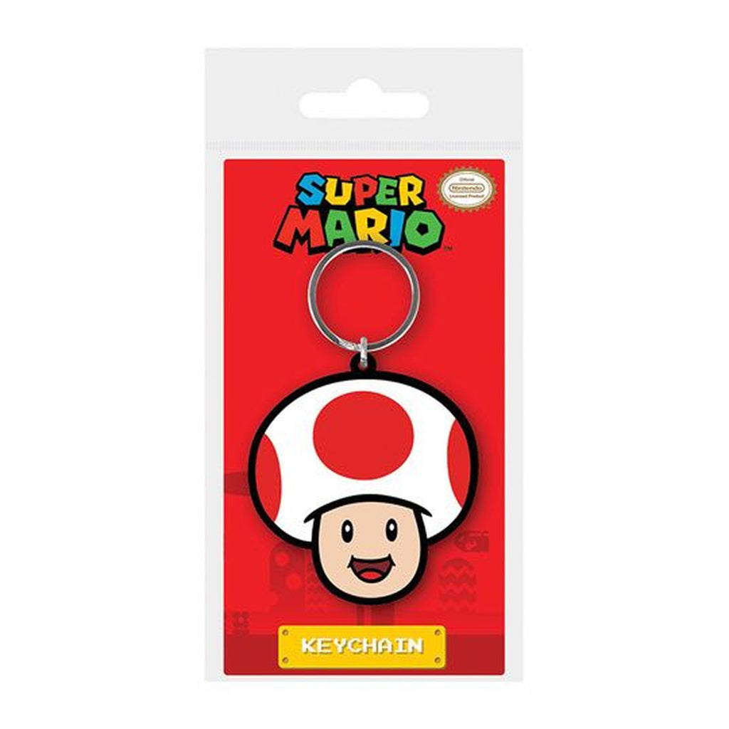 Produktbild Super Mario Gummi-Schlüsselanhänger Toad 6 cm