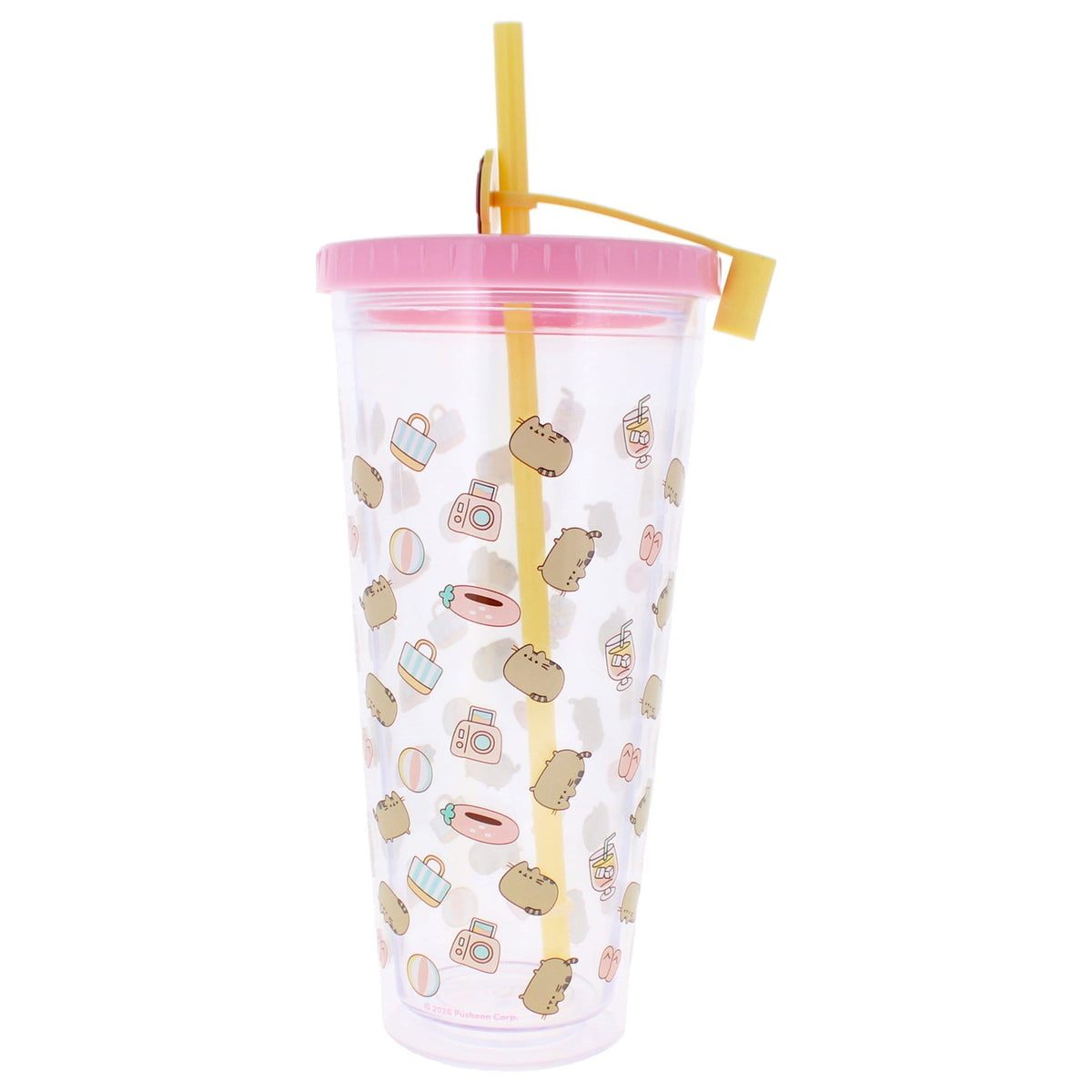 Produktbild Pusheen Becher mit Strohhalm 700 ml