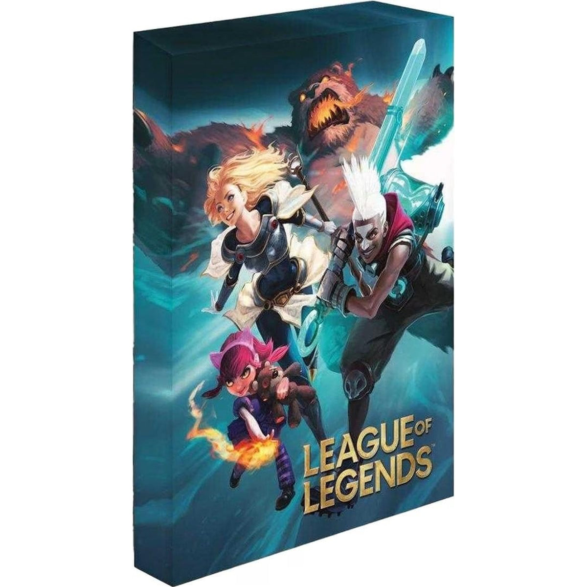 Produktbild League of Legends Leinwandbild mit Beleuchtung Fight for