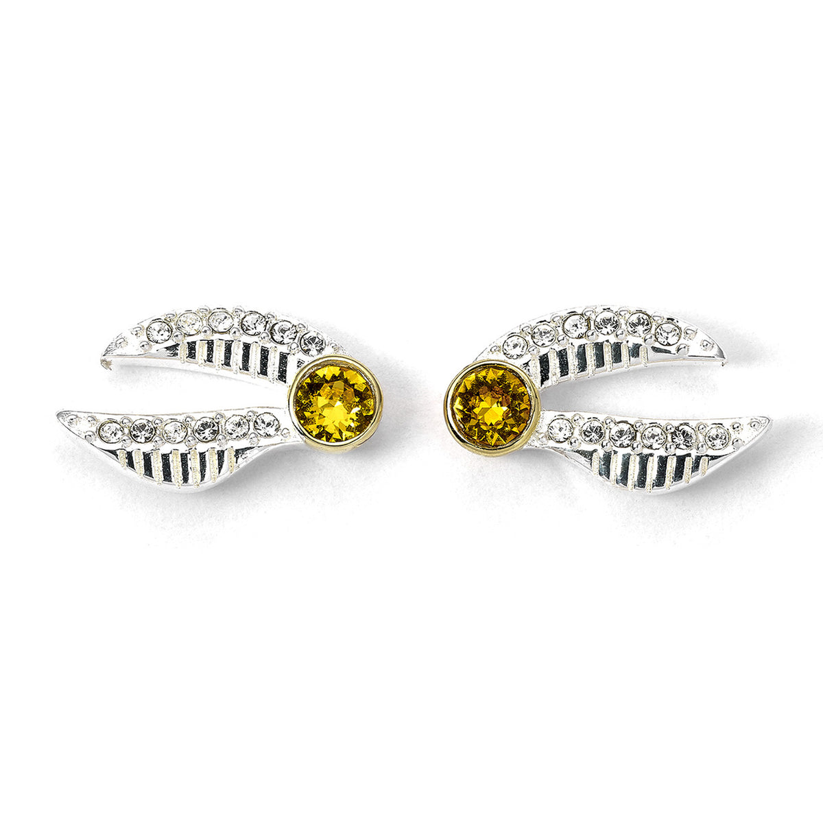 Product image Harry Potter - Golden Snitch Earrings with Crystals