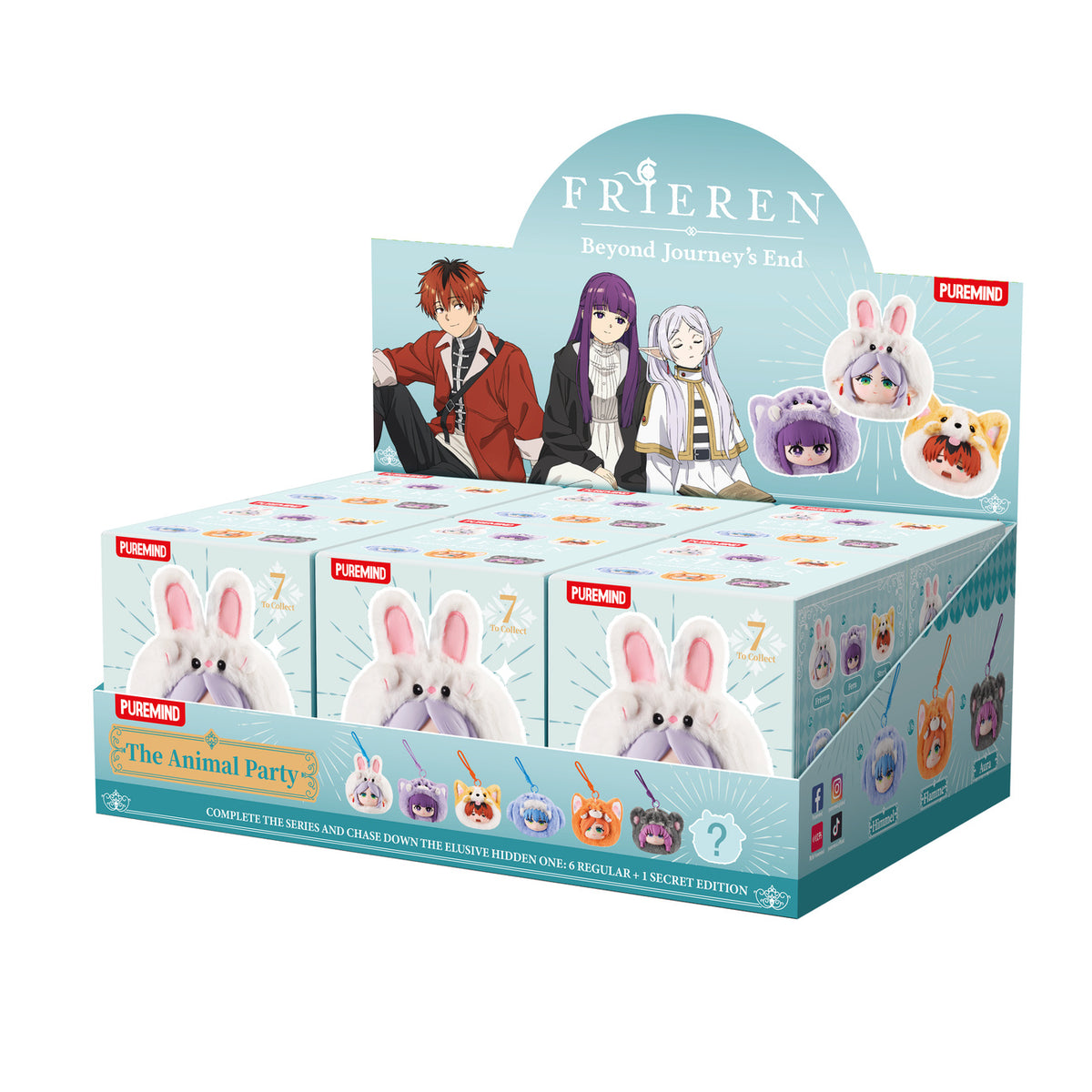 Produktbild Frieren - The Animal Party Mystery Plüsch Anhänger 6er Display