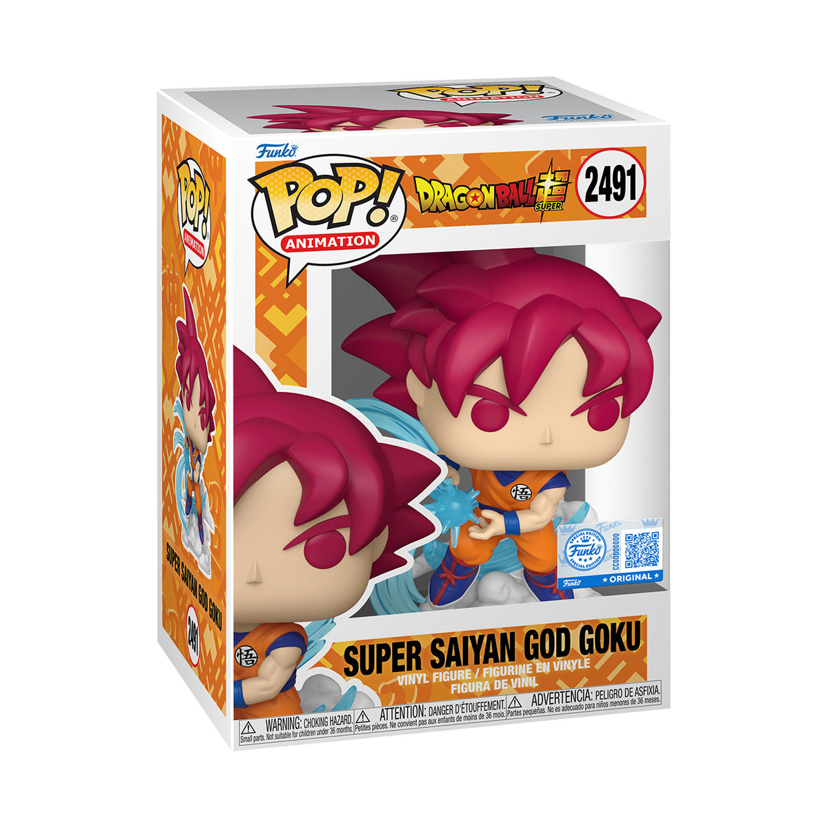 Product image Dragon Ball Super - Super Saiyan God Goku Funko Pop! Figure Exclusive